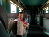 Photo ROCHE Philippe-Emmanuel Catching Up with literature during travel during a scientific mission